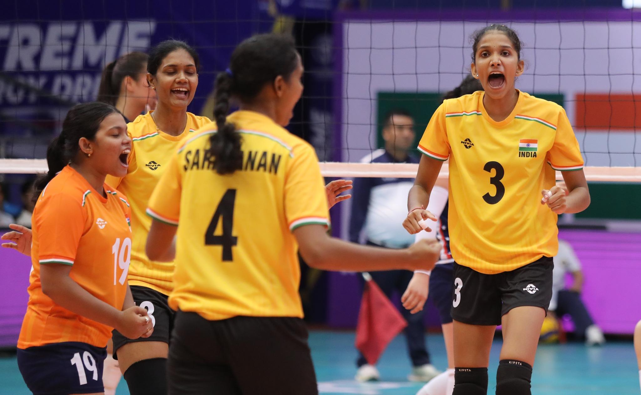 India's Women Storm CAVA Volleyball Semis