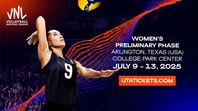 USA women's volleyball team playing in the VNL league 2025